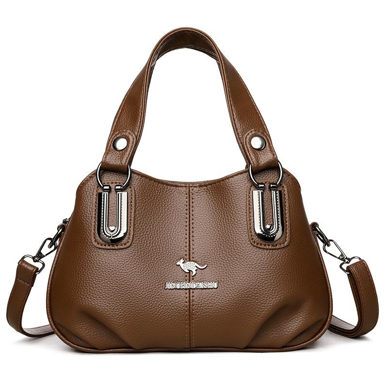 Women's Solid Color Shoulder Bag Middle-Aged and Elderly Mother Crossbody Bag