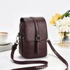 Women Small Shoulder Bag Cute Crossbody Messenger Bags Female Little Soft Purse Double Zipper Pockets Handbag