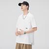 Heavy Cotton Short-sleeved T-shirt for Men In Summer New Simple Pocket Loose Casual Half-sleeved Top