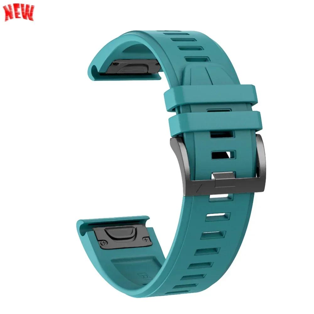 Cinturino in Silicone da 26mm 22mm Per Garmin Fenix 8 E 7 7X Pro 5 5X Plus 6 6X Pro Epix Gen 2 Cinturino Tactix 8 7/Enduro 3 Braccialetto QuickFit