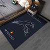 Spa-Francorchamps Rennstrecken-Design Teppich Geeignet zur Verwendung als rutschfeste Spielmatte für Sofas im Wohn- und Schlafzimmer