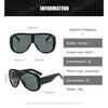 New Oversized Frame Sunglasses Stylish Premium UV Protection Shades Men's & Women's Fashion Classic Vacation Travel Sunglasses