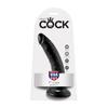 Penis Dildo - King Cock 7 Inch Black