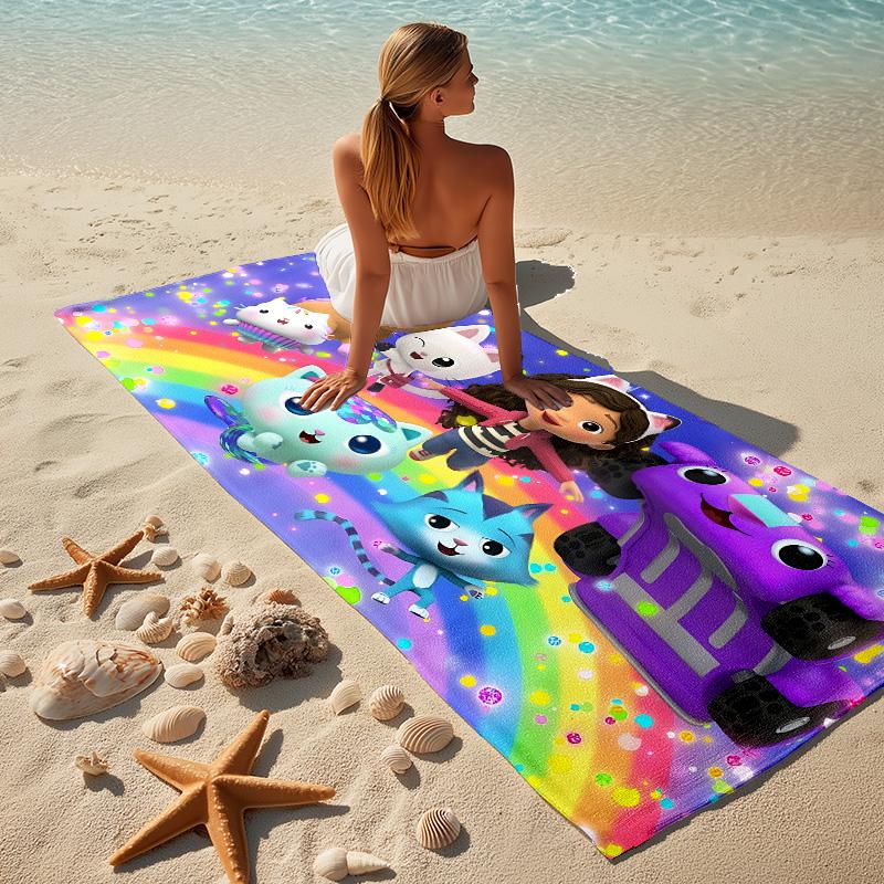 Rainbow Friends Stylish Digital Printing Beach Towel Quick Drying Absorbent Blanket For Beach Pool Gym Travel Christmas Gift C9211896