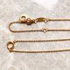 Charm Necklace Golden Round Carrier, Spring New Fashion Jewelry Europe 925 Silver Trendy Gift For Women