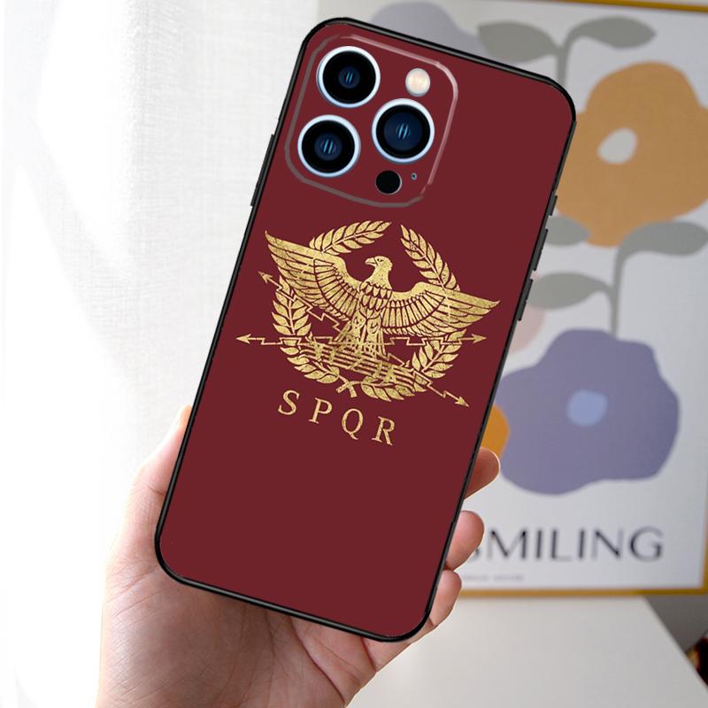 

Roman Empire Legionary Shield Emblem Case For iPhone 16 15 14 13 12 11 Pro Max Mini Cover X XR XS 8 7 14 16 15 Plus Accessories iPhone 15 Pro