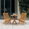 Day and Night - Day and Night 3-piece Garden Dining Set Solid Teak Wood