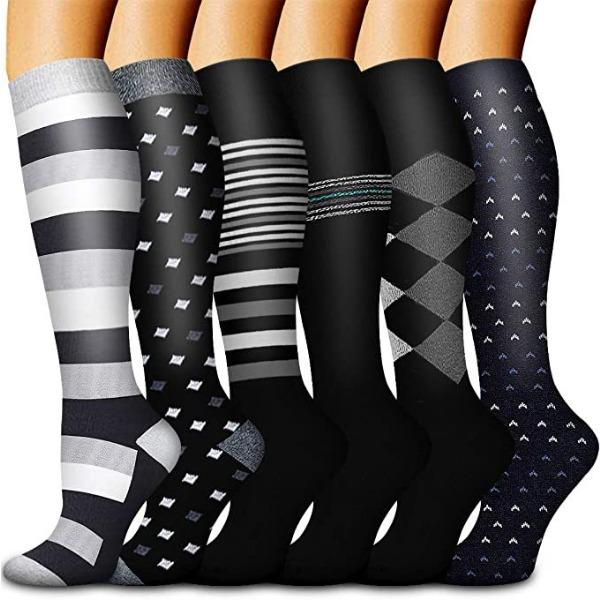 Drucksocken Damen Herbst Bein Kompressionssocken Strümpfe Europäische und Amerikanische Wadenstrümpfe Yoga-Socken