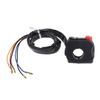 22mm 7/8" Motorcycle Handlebar Fog Headlight Start Kill Switch ON OFF Button 12V