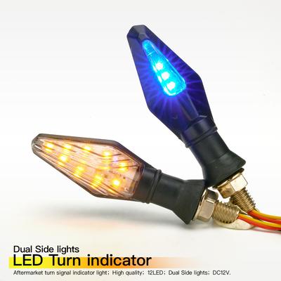 Clignotant de moto universel Indicateur de direction de moto Feux doubles Clignotant de moto LED Lampe de clignotant de moto