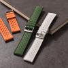 18/19/20/21/22/23/24mm Tropische FKM-Gummi-Uhrenarmbänder Schnellverschluss FPM-Armband Langlebiges Weiches Armband Wasserdichtes Sportuhr