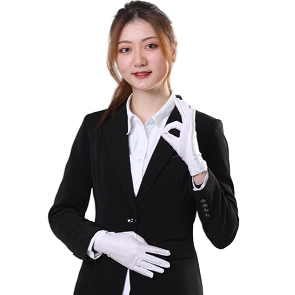 White Adult Gloves for Funeral Formal Tuxedo Parades Costume Gloves Halloween White Gloves Girls Boys Cosplay Supplies
