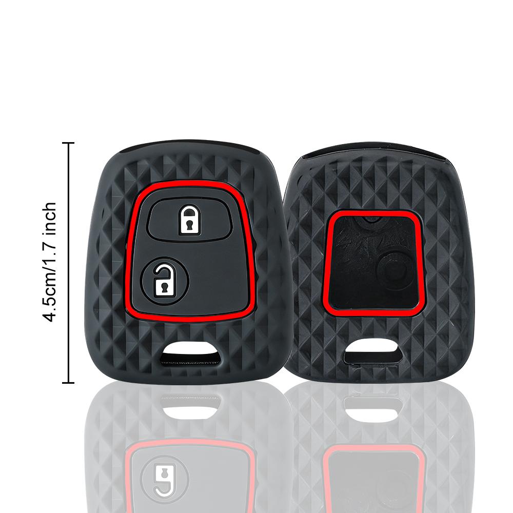 Remote Key Cover Case Silicone Skin FOR Citroen C1 C2 C3 C4 Xsara Picasso Key Cap Peugeot 107 206 207 306 307 407 Toyota Aygo