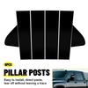 6X Door Trim Pillar Posts Black Cover Decor For -2024 Chevy Silverado 1500 N