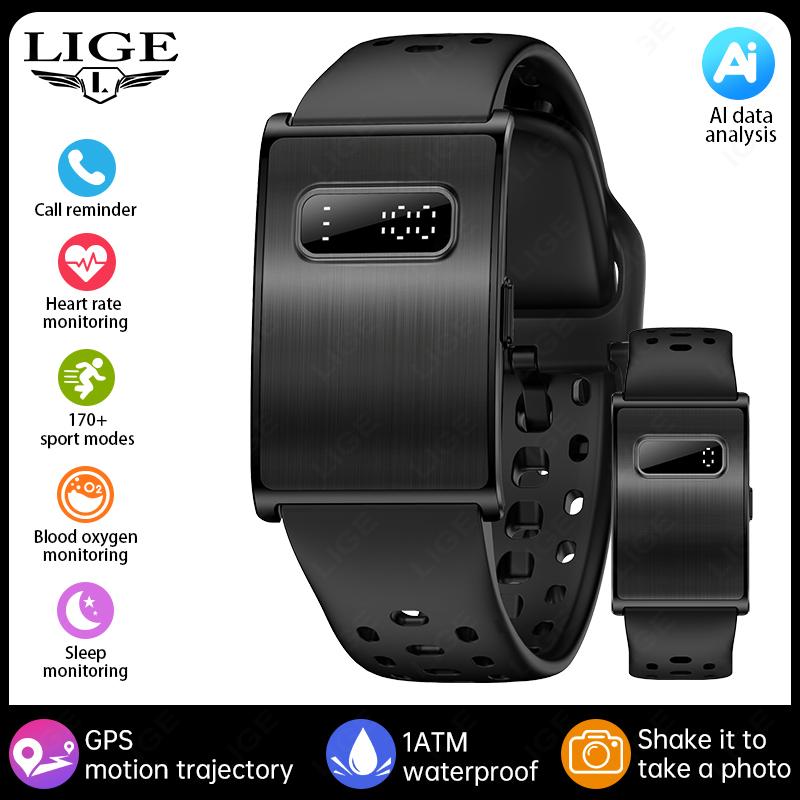 

New GPS Trajectory Smart Wristband HRV Blood Pressure Sleep AI Health Monitor Report Smart Bracelet Call Notification Watch