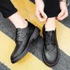 Men Classic Dress Shoes Leather Carved Formal Shoes Oxford Sneakers Pointed Leather Dress Shoes