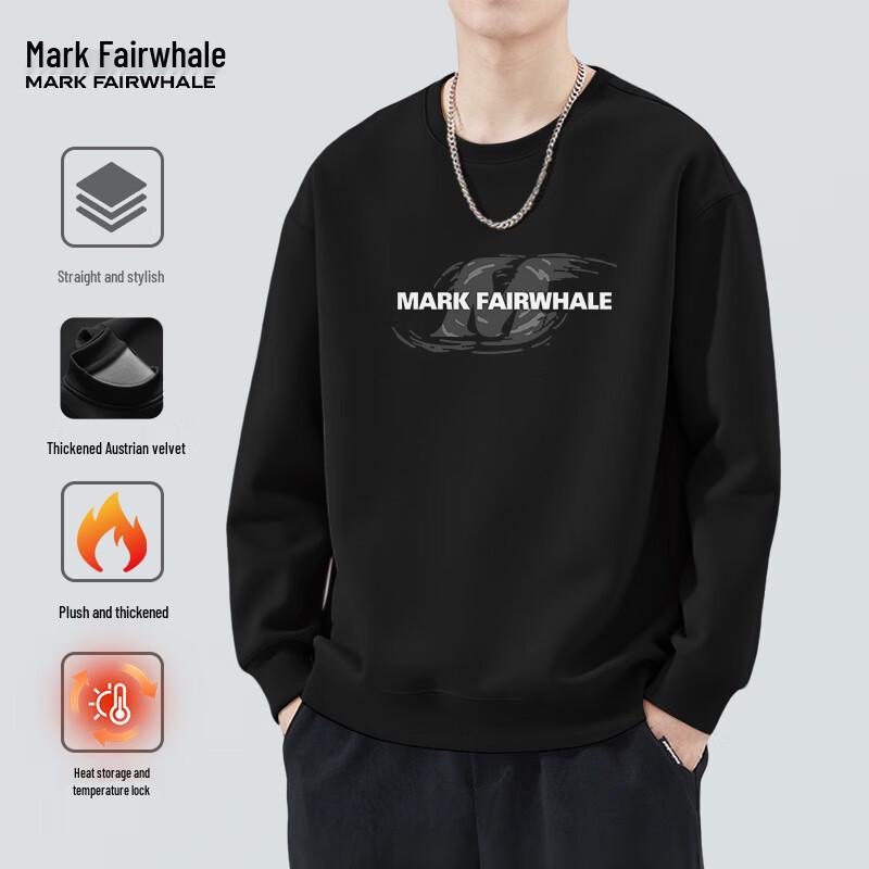 Mark Fairwhale Men's Heavyweight Fleece Round Neck Sweatshirt