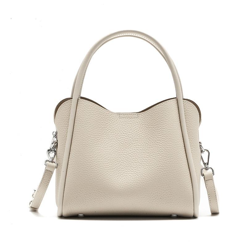Tote bag large capacity leather women's bag women's new retro commuter shoulder bag women's niche design handbag