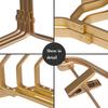 Closet Organizer Suit Hangers with Durable Adjustable Metal Clips for Skirts Pants Slacks Coats