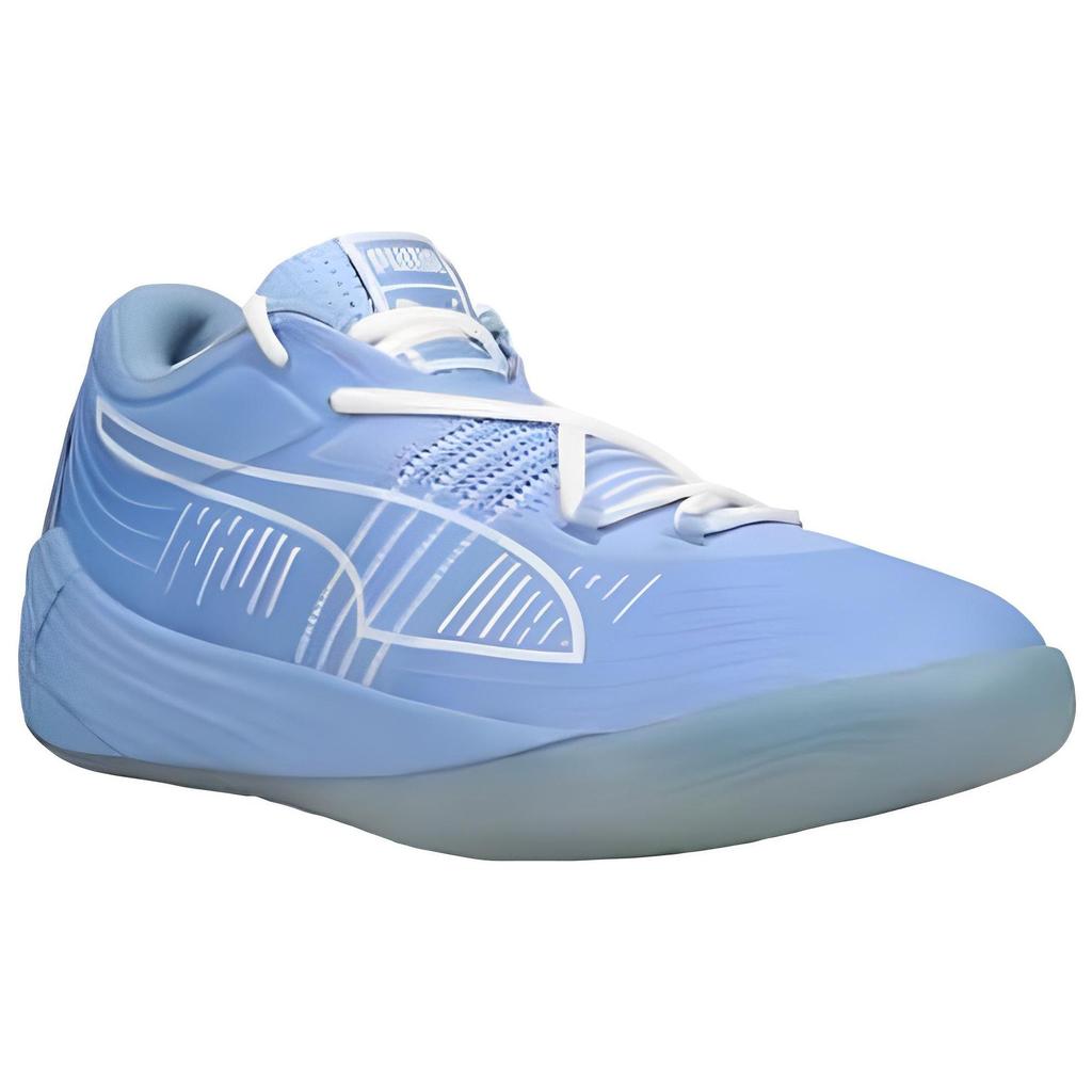 Puma Fusion Nitro Elf Fashion Versatile Shock Absorption Non-Slip Wear-Resistant Low-Top Basketball Shoes Men Sneaker Blue 377168-01