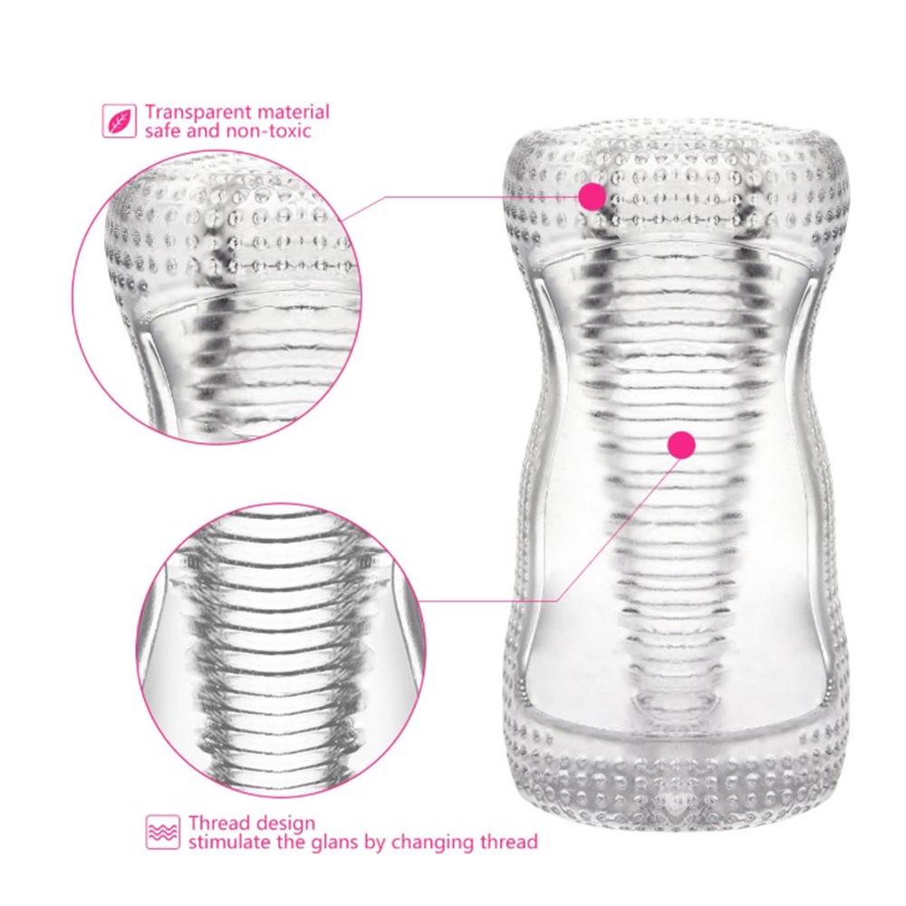 Male Masturbator Transparent Penis Trainer Sex Toys For Men Masturbatings Erotic Products Adult Toys