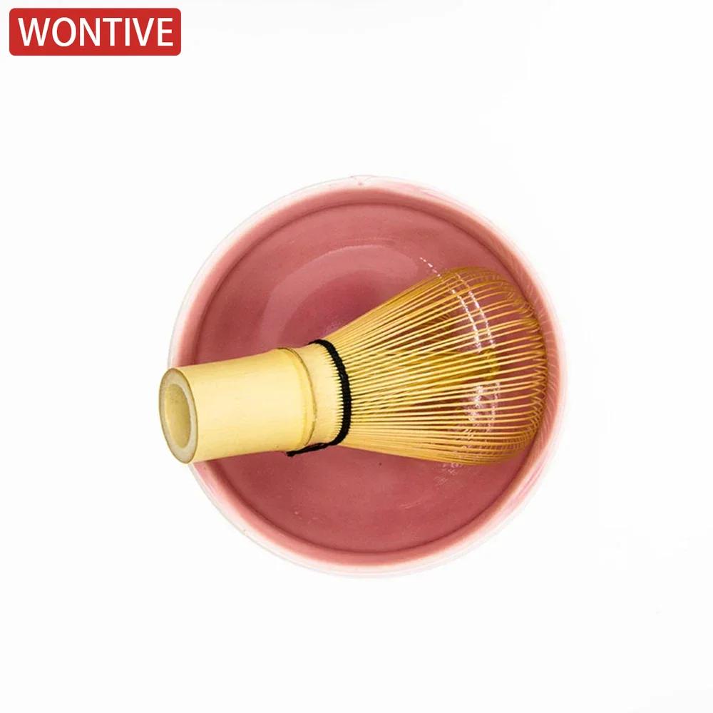 1/3/5 buc Bol Japonez Ceramic Roz Lucios pentru Matcha Tel pentru Ceai Matcha Chawan Suport Chasen Linguriță Site Cană Set Cadou pentru Ceremonie
