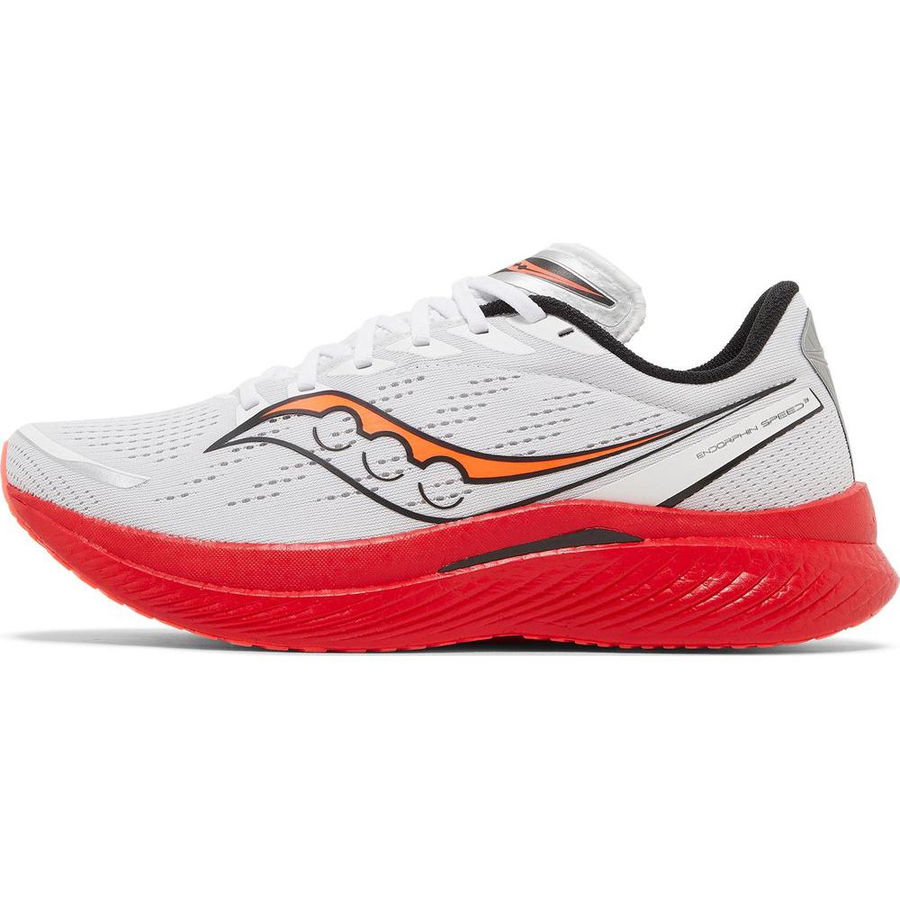 SAUCONY Endorphin Speed 3 Hvit ViZiRed Unisex Sneakers Svart S20756-85