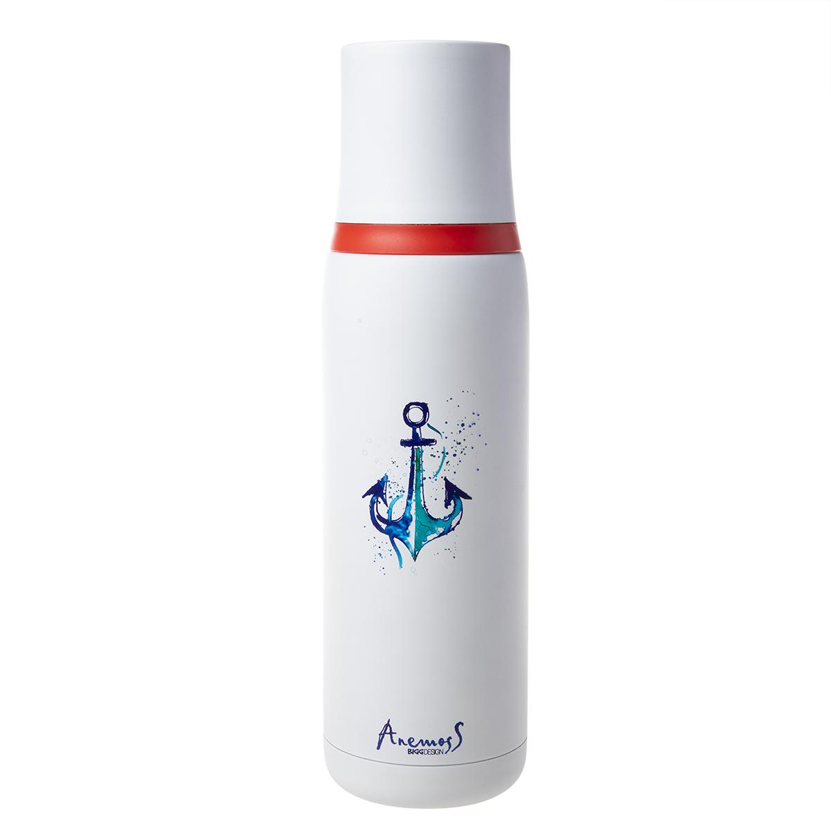 

AnemosS Anchor Thermos by Gamze Yalçin, Leak Proof, Watertight, Stainless Steel, 500ml Thermos