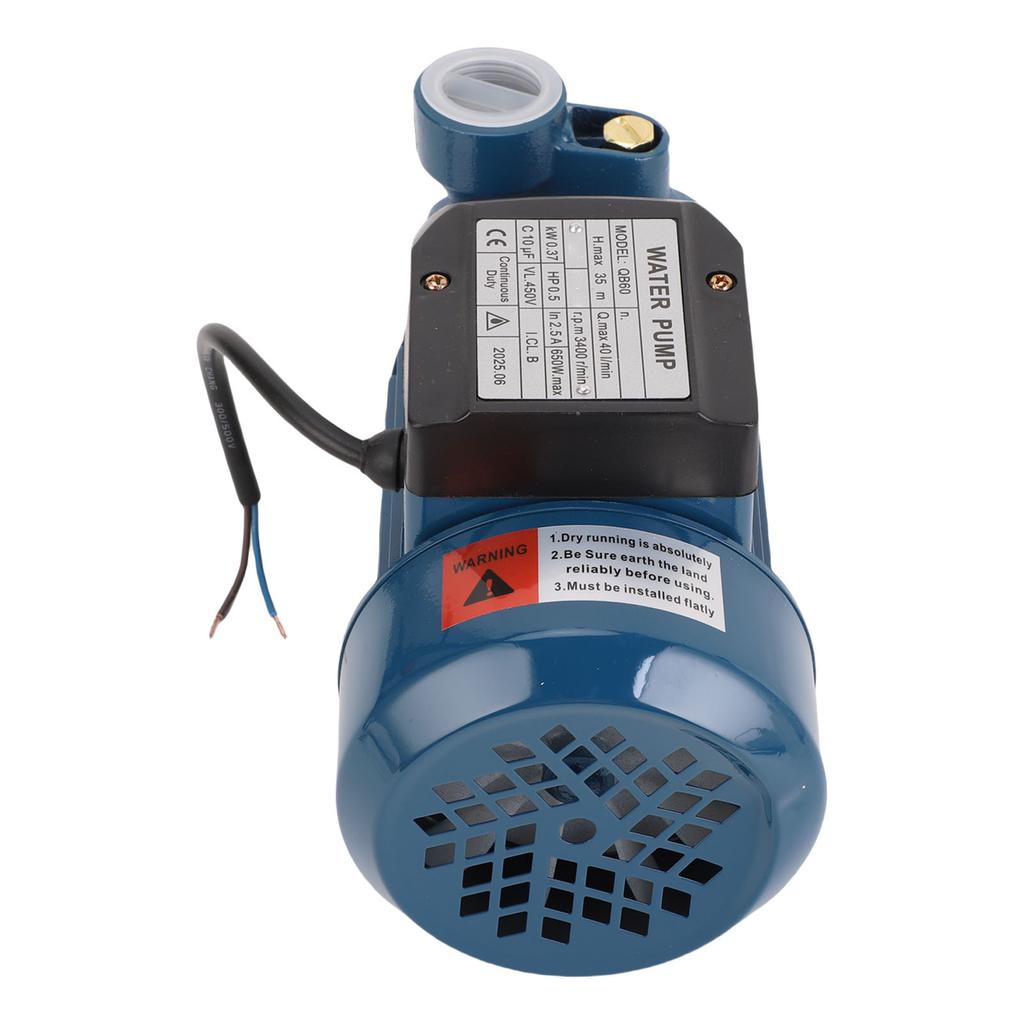 Bomba de Agua Solar 650W 3400rpm 35m de Altura 1in Salida Impulsora de Presión 40L min Bomba Centrífuga
