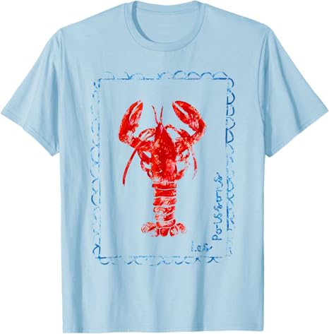 Vintage Red Lobster TShirt Lobster Lover Gifts Seafood Festival Apparel Y2k Design Crawfish Lover Graphic Outfit Novelty Gift