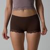 Dámske čipkované nohavičky stredného pásu - Sexy, S výrezmi, Vysoko elastické, Pohodlné športové boxerky na jogu