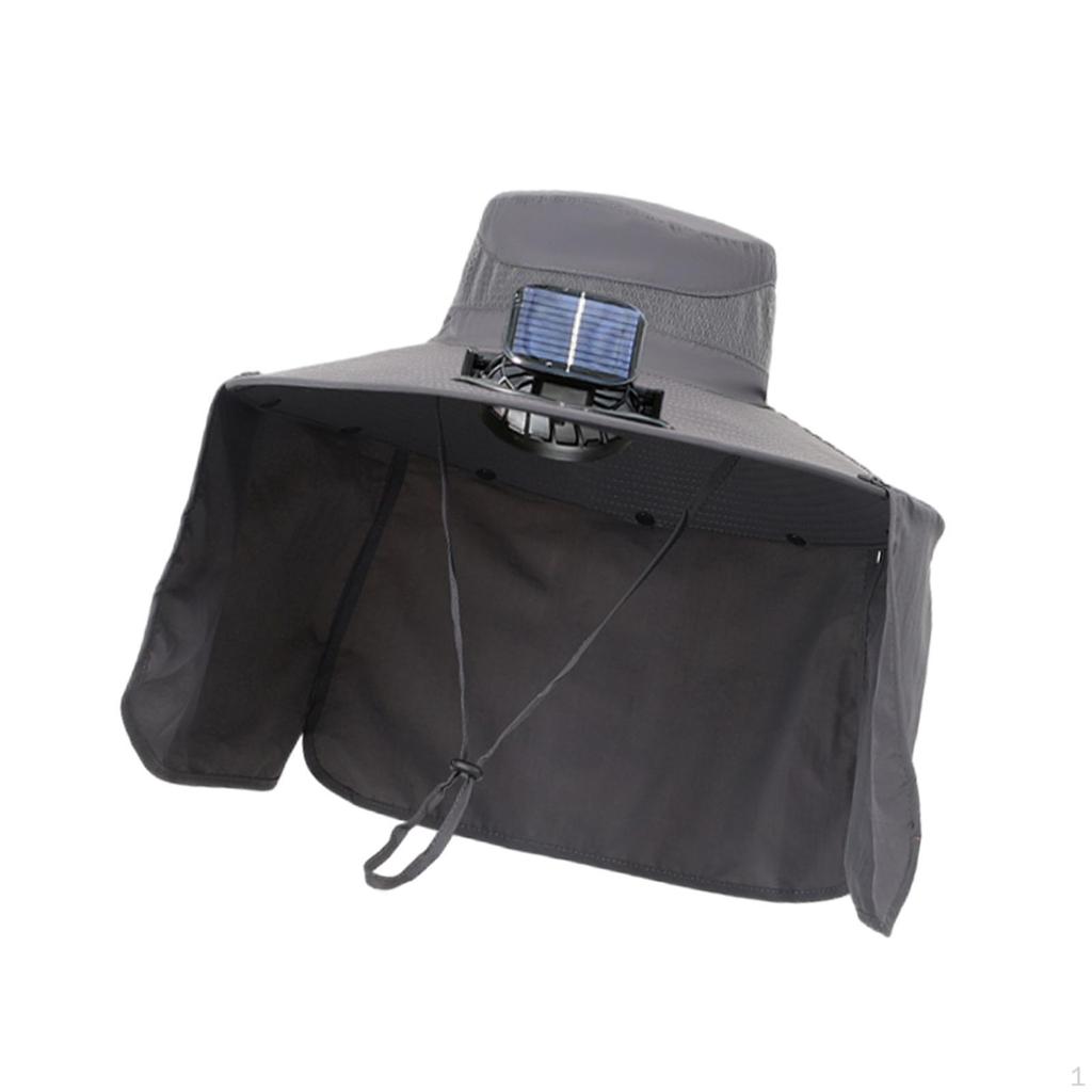 Cooling Fan Hats Solar Hat Fishing for Beach Outdoor Activities Sports