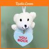 Easter Panda Cartoon Animal Plush Toys Heart Style Pendant Gift Decorations