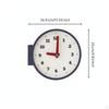 Corner Wall Clock EasytoRead Minimalist for Living Room, Entryway, Studio