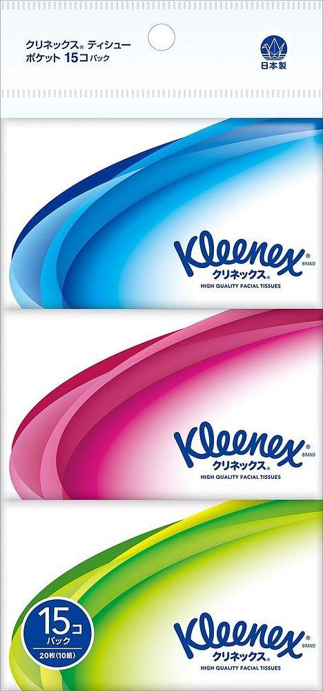 

Nippon Paper Crecia Kleenex pocket tissue 10 pairs x 15 pack