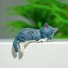 Mini Cat Figurines Adorable Compact PVC Cat Model Dashboard Figures for Car for Trailer RV Truck Automotive Sedan Pickup Bedroom