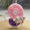 Creative Design Cute Cartoon Unicorn Birthday Candle Cake Atmosphere Birthday Decoration Candle Colorful