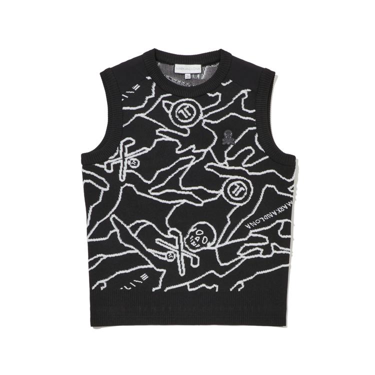 Makeuaenlona W T-Line Camouflage Jqd Knit Vest Ls1Xv82F