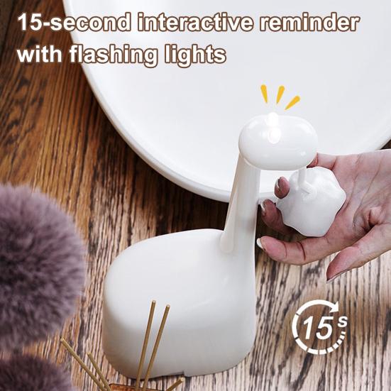 Yousheng Soap Dispenser Smart Indicators Touchless Giraffe Design 15-Second Timer for Handwashing Habit Refillable Countertop Soap Dispenser