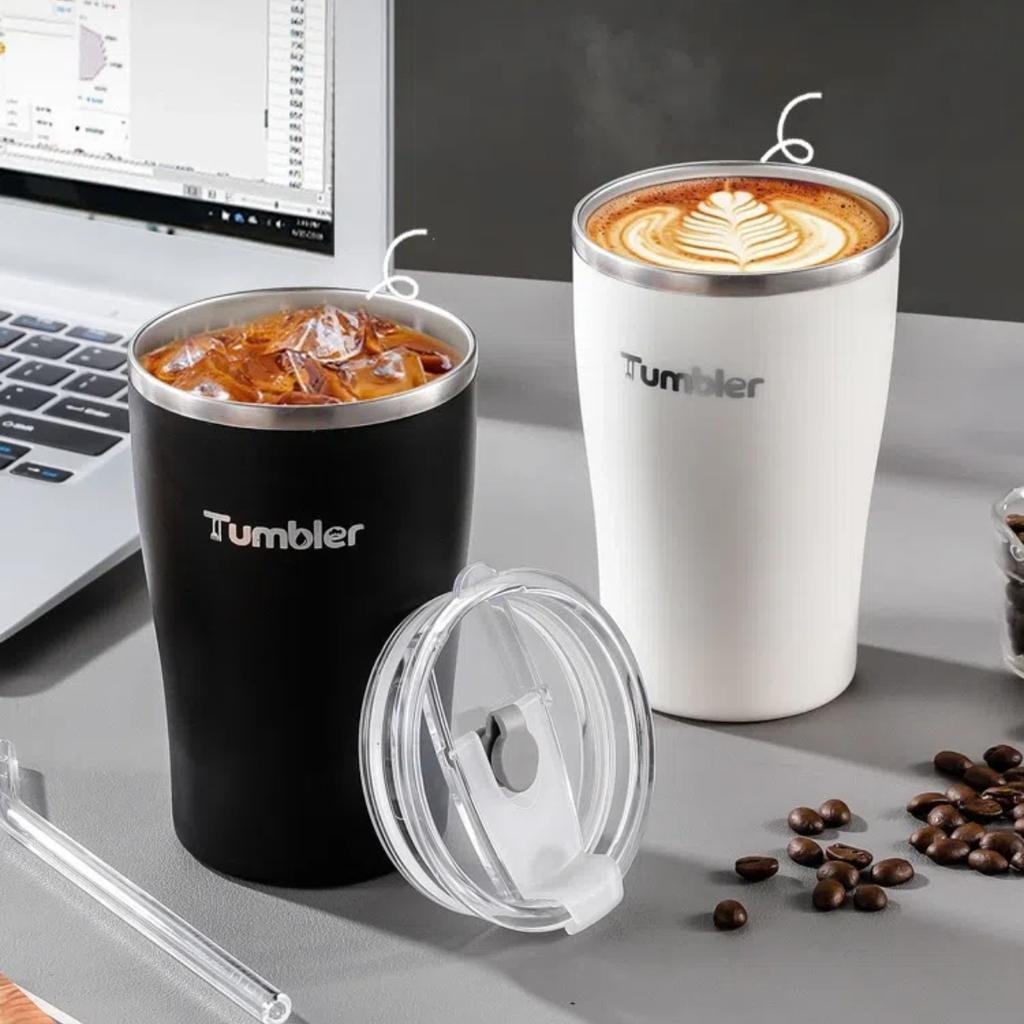 500ml Thermal Water Bottle 304 Stainless Steel Double Wall Insulated Milk Coffee Mug Large Capacity Sealed Water Cup For Student