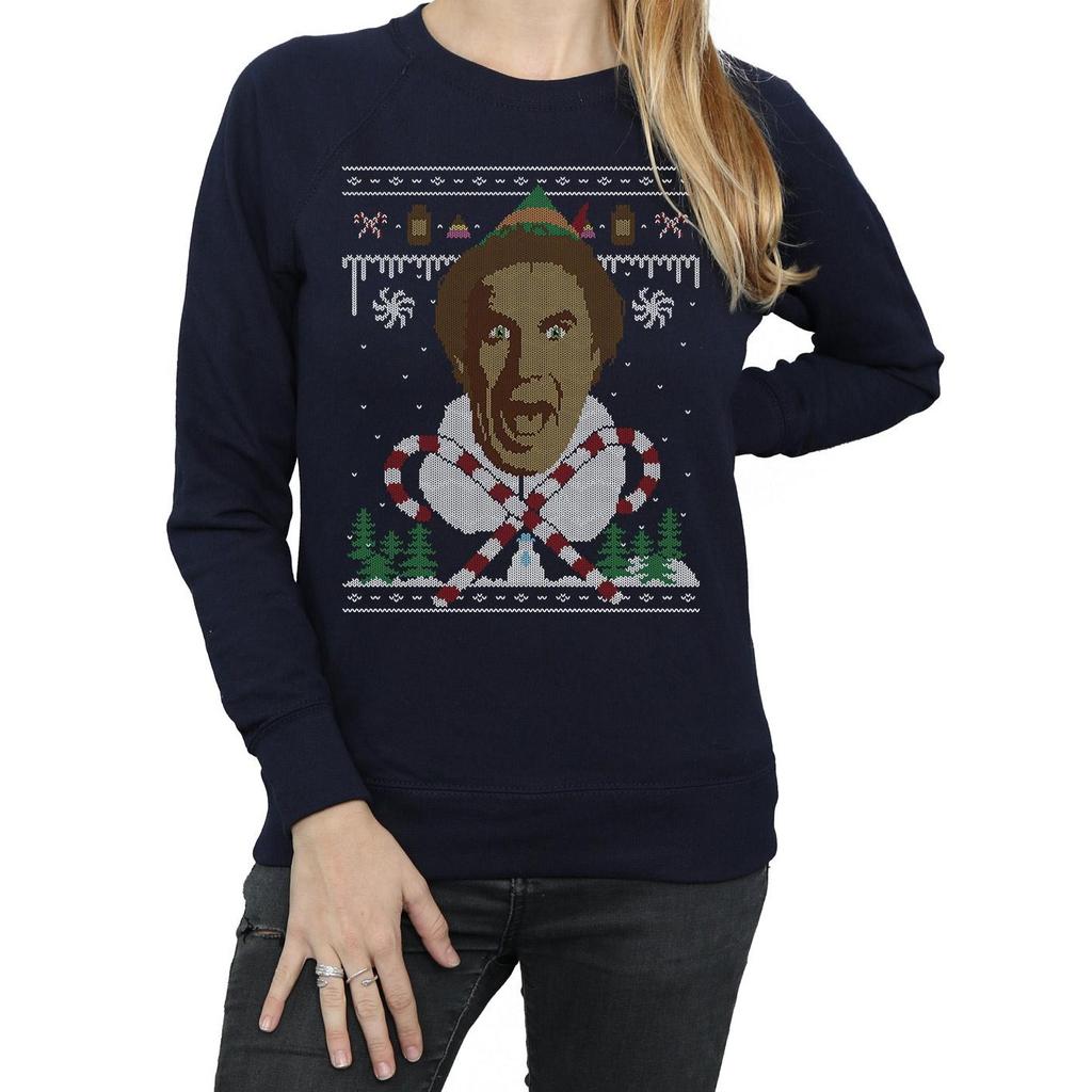 Elf Womens/Ladies Christmas Fair Isle Sweatshirt