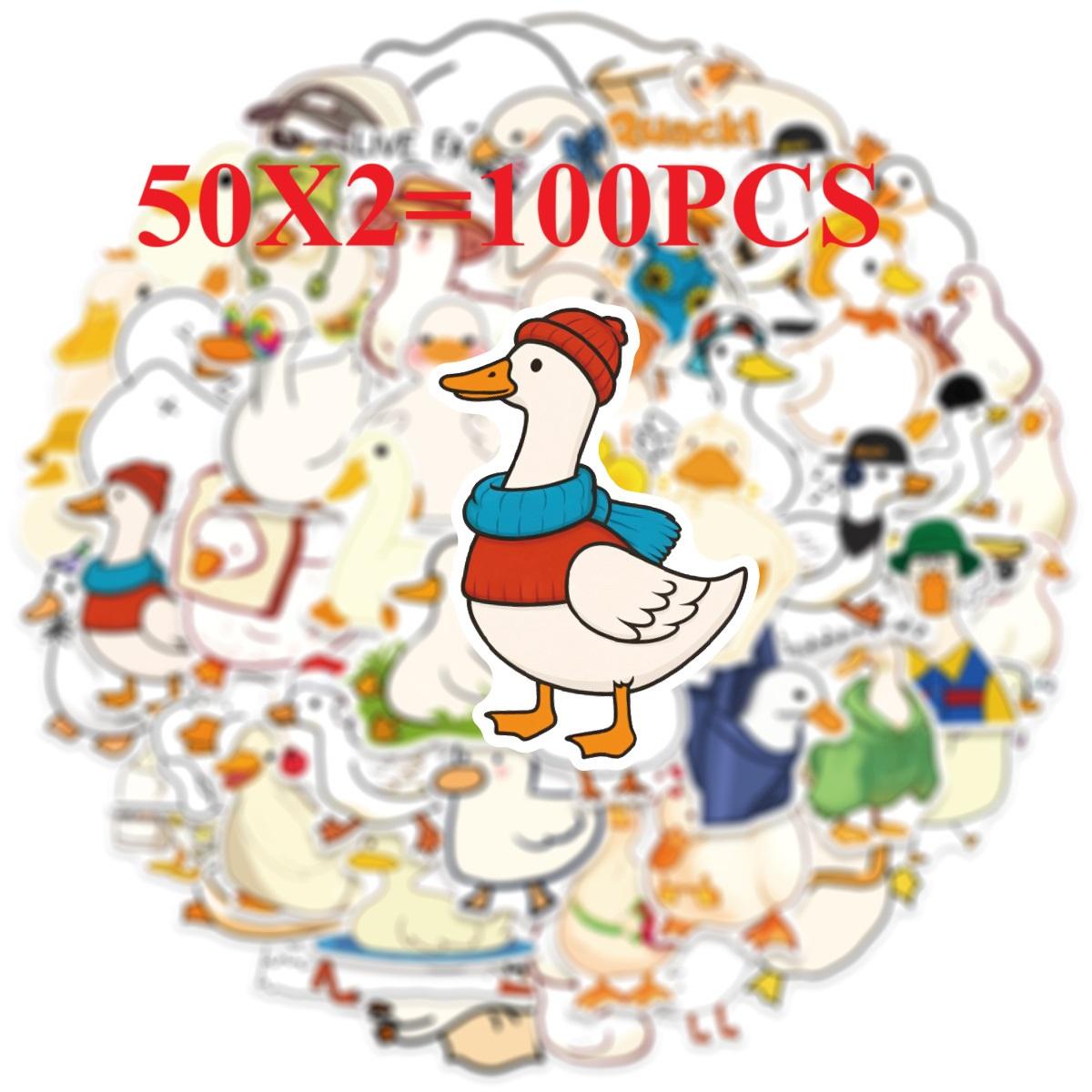 

50/100 ШТ. Мультяшні Милі Каченята Наліпки Креативні Ескізи DIY Чохли для Телефонів Настільний Органайзер Канцелярські Товари Декор