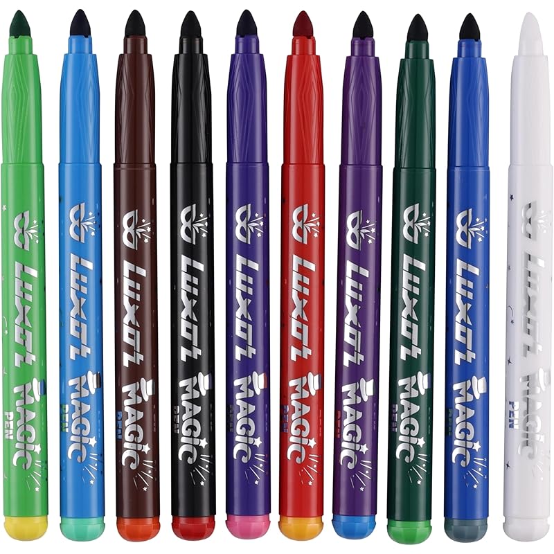 

Luxor Doodles Jumbo Magic Pens, 9 Magic Pens + 1 Colour Changer Pen, Vibrant Shades 11