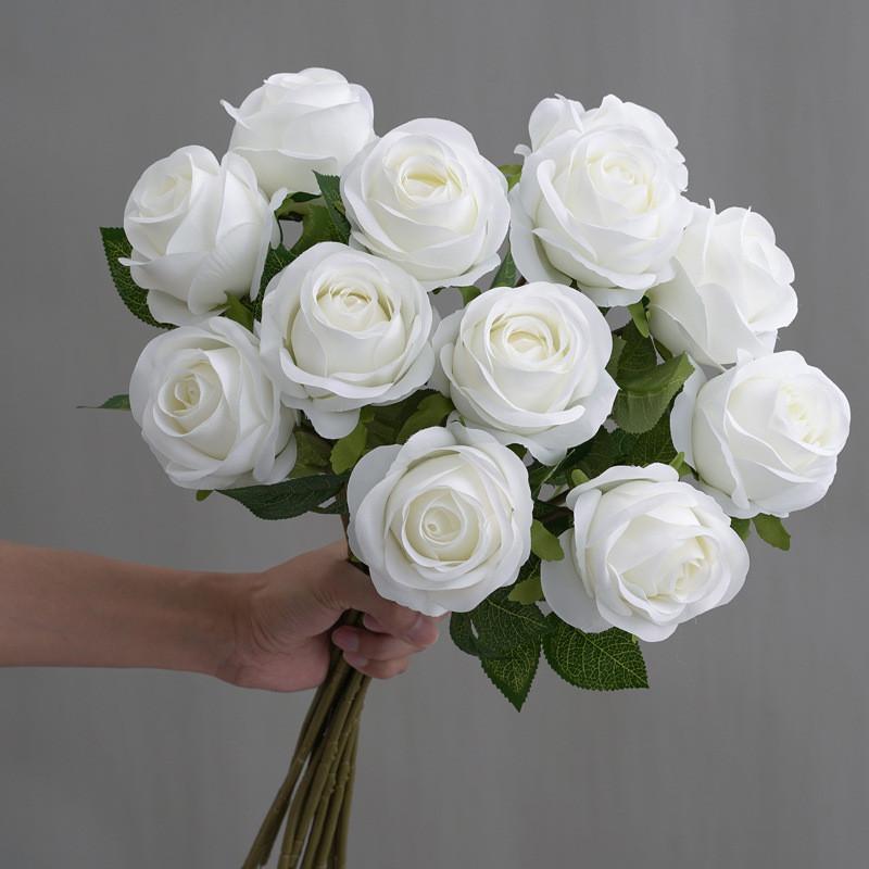 Rosa Artificial Anna Bouquet For Wedding Centerpieces And Event Decoration
