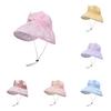 Lovely Cartoon Bear Kids Sun Cap With Wide Brim For Girls Summer Beach Hat