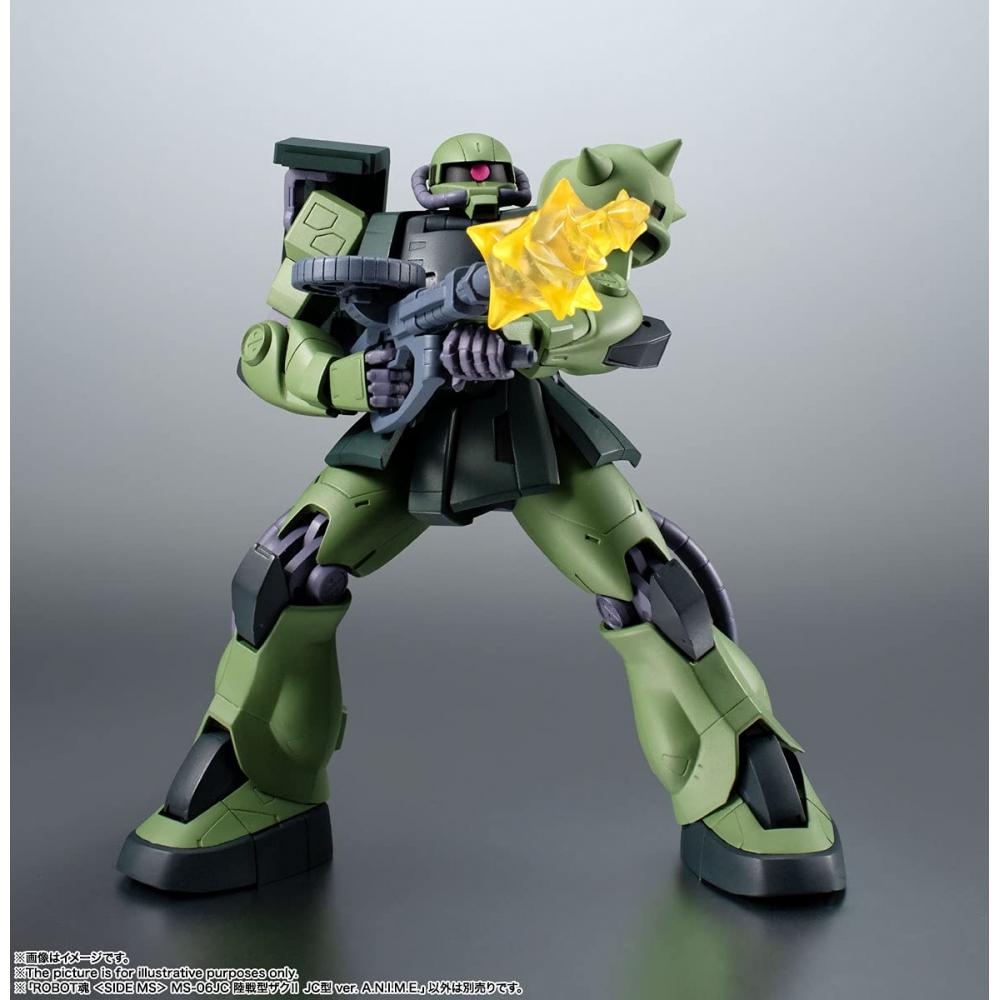 ROBOT Spirits Mobile Suit Gundam 08th MS Platoon [SIDE MS] MS-06JC Tipo Terrestre Zaku II Tipo JC versión. ANIMO. Aprox.. F móvil pintado de PVC y ABS de 125 mm