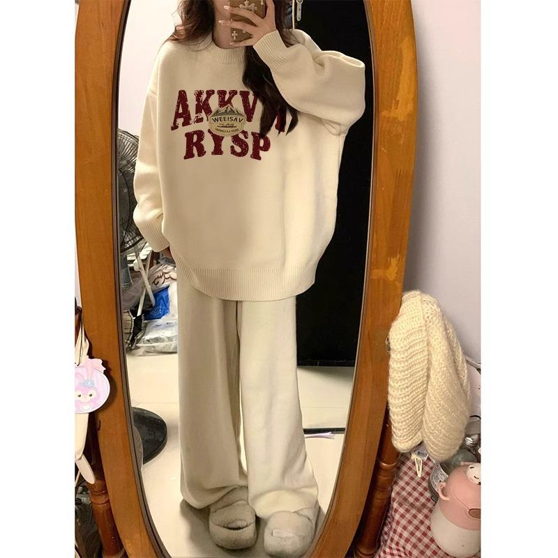Women's Plus Size Soft Knit Sweater - Elegant, Cozy, Loose Fit for Autumn & Winter