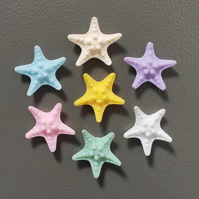 4cm Harz Seestern Kühlschrankmagnet Heimdeko-Accessoire Aquarium Ornament Kühlschrank Niedliche Küchendekorationen Po Aufkleber