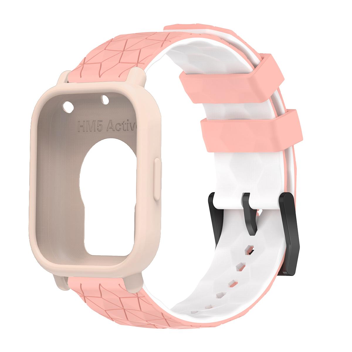 

Силіконовий захисний чохол+ремінець для Xiaomi Redmi Watch 5 active/5 Lite протиударний чохол для екрана м який дихаючий спортивний ремінець for redmi 5 lite