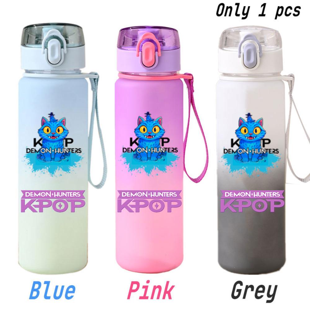 For KPOP Cup 750ML Bottle Portable Sports Kpop Plastic Anime Gradient Drinking Direct Drinking Water Cup Gourd Container